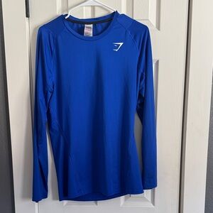 Men’s size Large Gym Shark brand long sleeve athletic shirt.